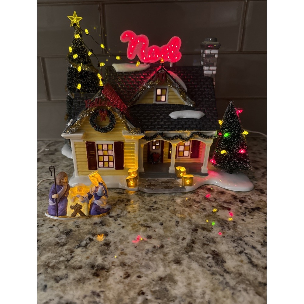 Department 56 - Snow Village Christmas Lane Noel  House #55341  Retired Vintage